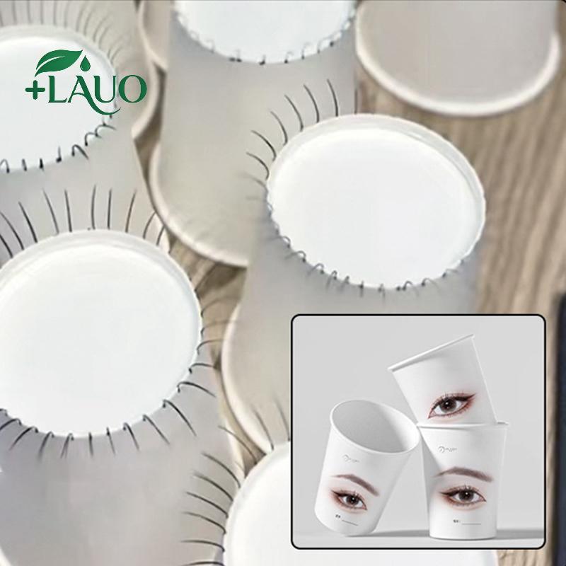 Springevenstar 20 / 50 Cái Làm Đẹp Lông Mi Thực Hành Cốc Giấy Nối Mi Thực Hành Mới Bắt Đầu Lông Mi Đào Tạo Dùng Một Lần Cốc Giấy Đa Năng Springevenstar