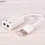 Bộ chuyển đổi âm thanh USB QIUWU sang Mic âm thanh & micro Mini Ja 3,5 mm cho máy tính xách tay Skype PC.