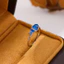 Nhẫn nữ adjustable màu xanh, thiết kế cute thú cưng, thời trang cá tính