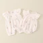 Bộ áo liền quần cho bé mùa hè cho bé Onesie Cotton nguyên chất Quần áo sơ sinh mỏng bé gái phong cách phương Tây Áo liền quần hoa