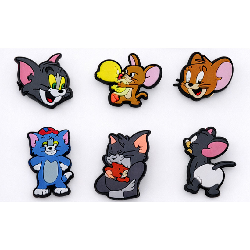 Set Charm Tom & Jerry Cute Kawaii Biểu Cảm Đáng Yêu Trang Trí Dép Xinh Hoạt Hình Ngộ Nghĩnh