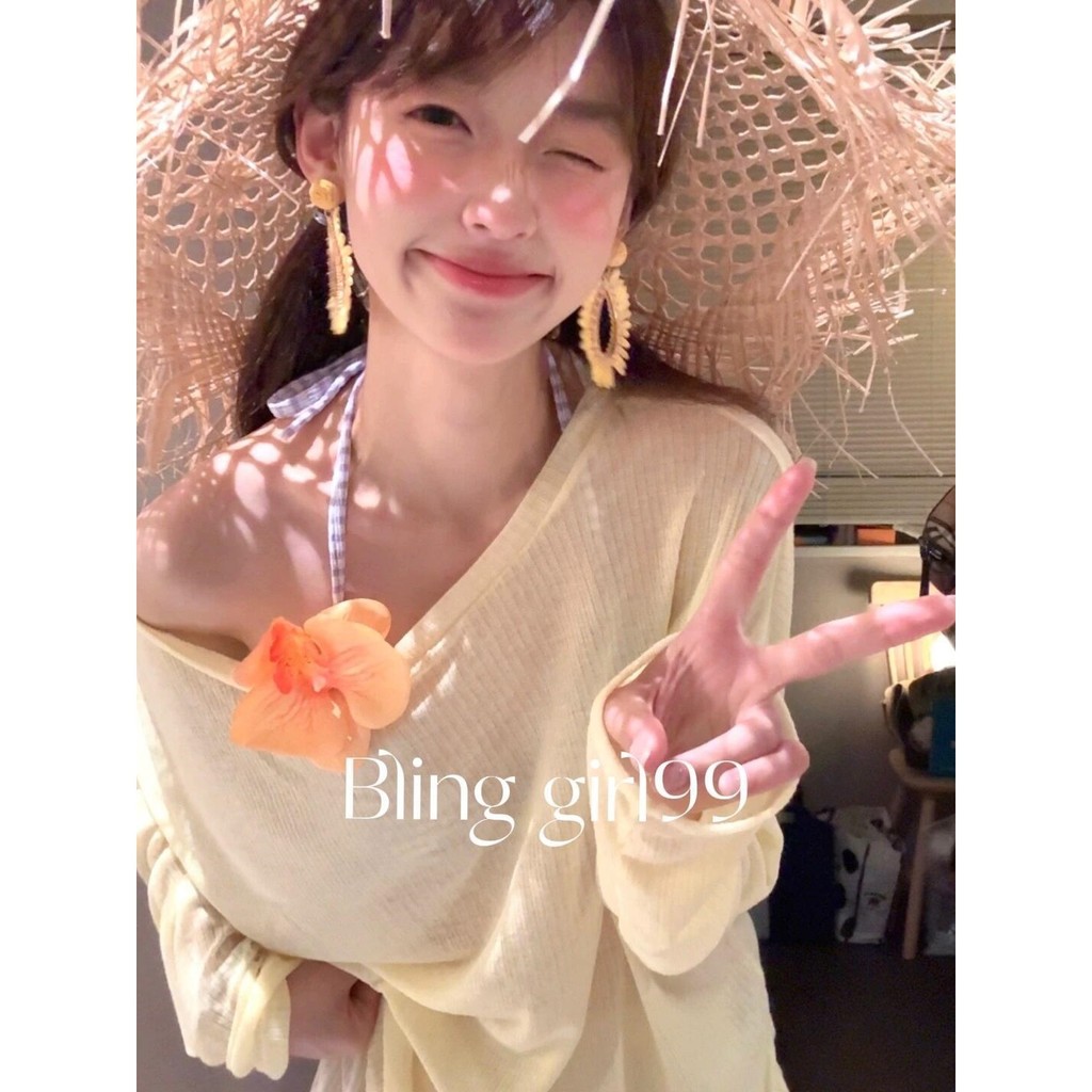 Quần Short và Áo Thun Bikini Đồ Bơi Cho Nữ