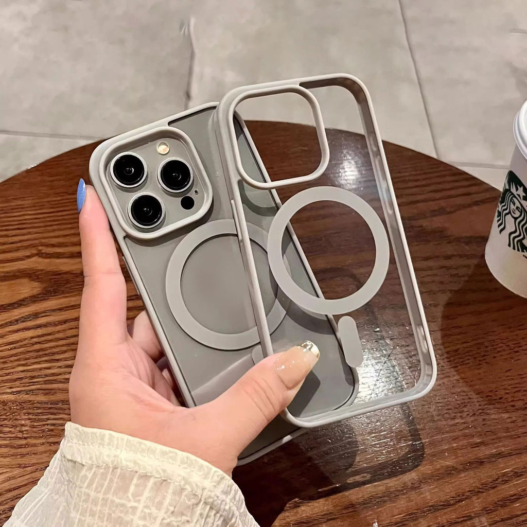 Ốp Lưng Iphone Trong Suốt Sạc Từ Tính , Chống Sốc, Bảo Vệ Camera - iP 7/8/X/XS/11/12/13/14/15/16/17/Plus/Pro/Max/Air