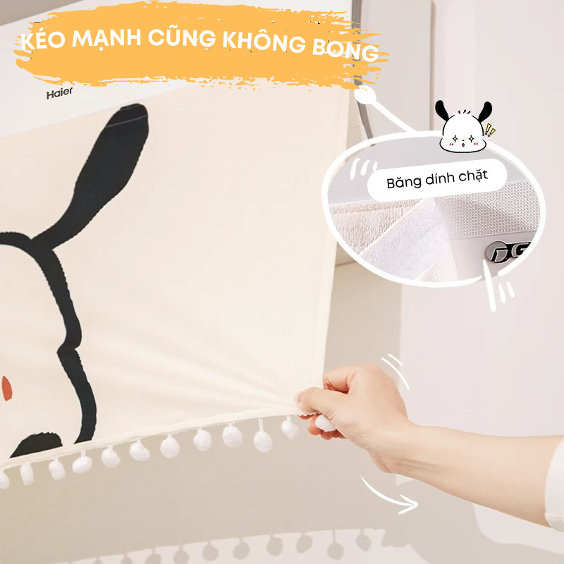 Rèm Chắn Gió Điều Hòa Vải Nỉ Cao Cấp – Ngăn Gió Thổi Trực Tiếp, Chống Lạnh, Dễ Lắp Đặt, An Toàn Cho Gia Đình | 373