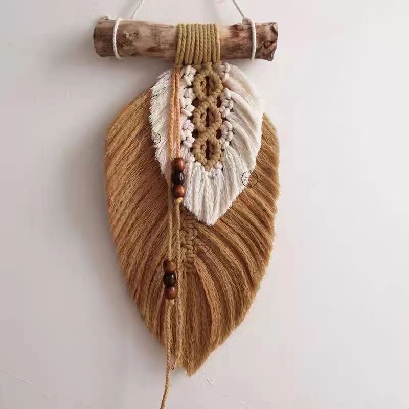 Bohemian Tay Dệt Nhiều Màu Sắc Lông Vũ Thảm Tua Rua B & B Trang Trí Tường Đồ Trang Trí 4.16