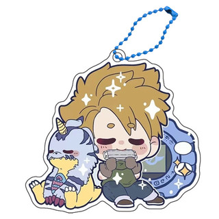 Anime Digimon Keychains Adventure Agumon Yagami Taichi Ishida Gabumon Diy Acrylic Action Toy Figures