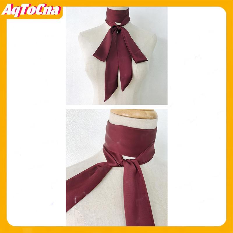 AqToCna Khăn Lụa Satin 5x200cm - Quàng Cổ Mỏng Dài & Dây Buộc Tóc