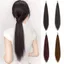 THEGIRL8B Đuôi ngựa dài tự cuộn dây, Phần mở rộng tóc Tóc giả tổng hợp thanh lịch, Quấn linh hoạt lười biếng xung quanh Bộ tóc thẳng thấp lông tơ