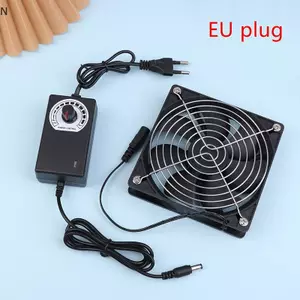 NS 12CM 2700RPM Quạt Làm Mát Có Bộ Điều Khiển + 2 Vỏ Lưới Kim Loại 12V Khung Máy BTC Máy Làm Việc Tủ Tản Nhiệt Máy Chủ Quạt NS