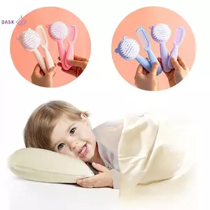 Bộ 2 lược chải tóc & mát xa mềm cho bé sơ sinh