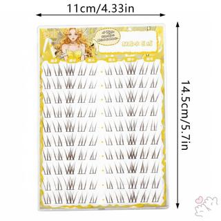Bộ nối mi tổng hợp màu nâu 9-11mm - Lông mi hỗn hợp để trang điểm hàng ngày