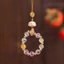 Huangcai Sen Điện Thoại Di Động Dây Chuyền Mặt Dây Chuyền Xe Hơi Nhiều Màu Sắc Mới Phong Cách Trung Quốc Giả Pha Lê Mặt Dây Chuyền Móc Khóa 26.4.17