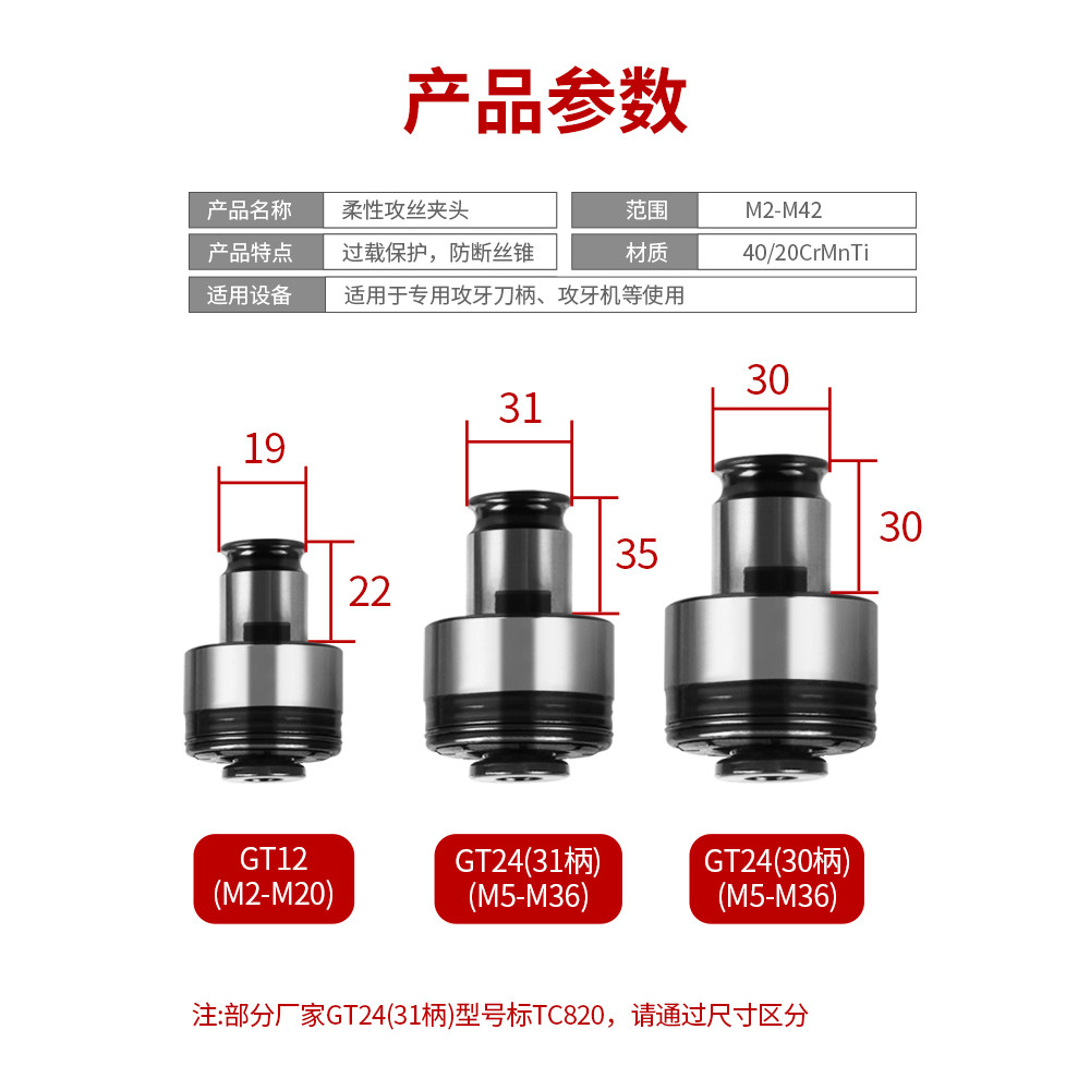 Mô-men Xoắn Quá Tải Bảo Vệ Khai Thác Chuck GT12GT24 Điện Khí Nén Máy Khai Thác Bàn Khoan Rocker Cánh Tay Khoan Tập Chuck