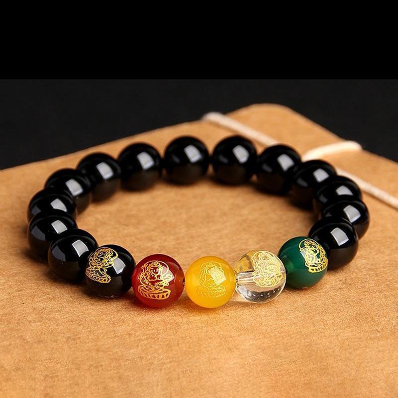 Vòng Tay Cinnabar Pixiu Vintage - Thiết Kế Hạt Tự Nhiên Quyến Rũ, Phong Thủy Cho Quà Tặng Nam Nữ