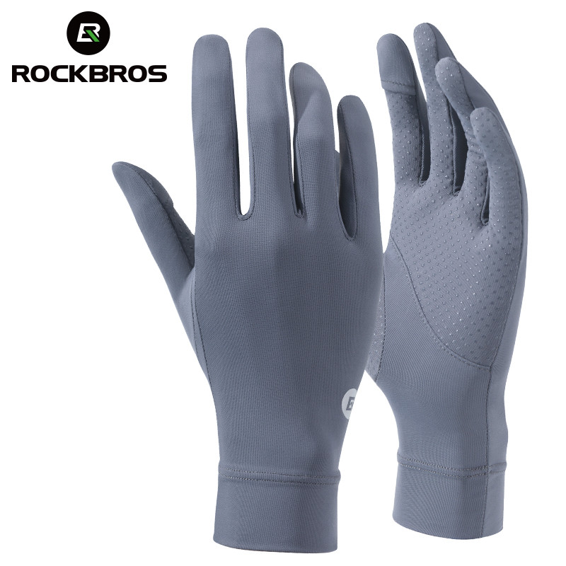 Găng Tay Thể Thao Rockbros Ice Silk, Chống Trơn Trượt, Thoáng Khí và Chống Tia UV