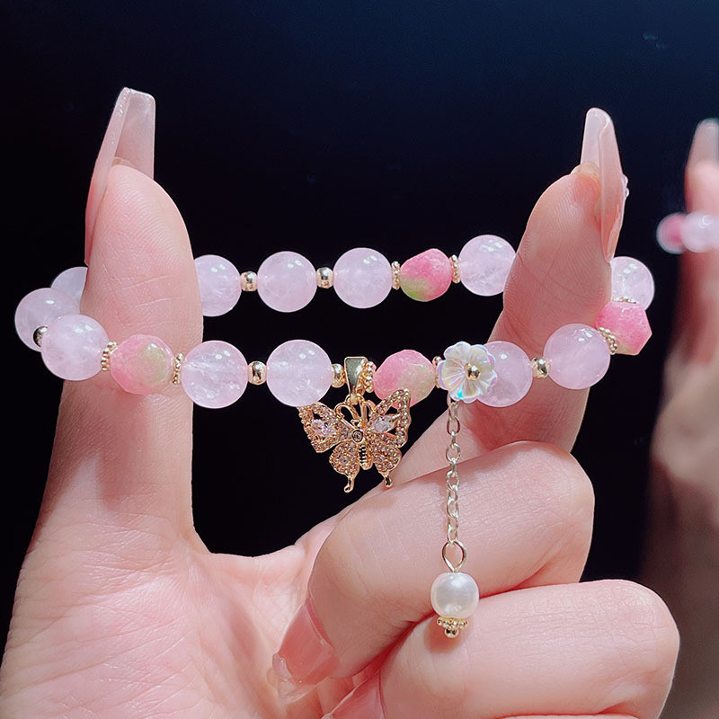 Vòng tay đá mắt mèo màu kẹo mới