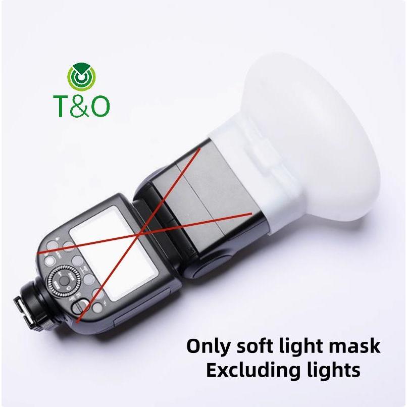 [T & O-t] 1 Cái Khuếch Tán Bounce Dome Mềm Silicone Flash Cho Fujifilm Yongnuo Speedlite [Mới]