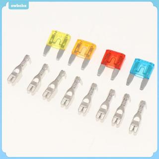 Rơle & 4 Bộ Đế Cầu Chì 4 Rơle Pin & Flasher, Hộp Ổ Cắm Giá Đỡ Cầu Chì SUV Ô Tô