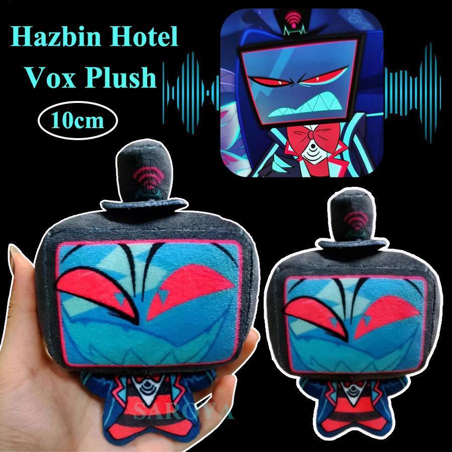 Hazbin Hotel Vox Plush-10cm VOX Nunu In Hình Cơ Thể Địa Ngục Nhà trọ Alastor Búp Bê Trẻ Em Đồ Chơi Hợp Thời Trang