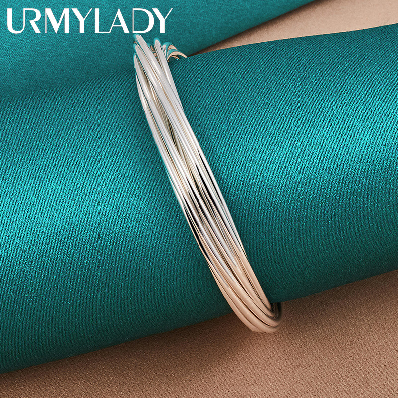 URMYLADY - Lắc tay bạc 925 cho nữ, phù hợp tiệc cưới với thiết kế quyến rũ