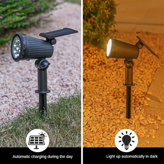 Đèn LED led Năng lượng mặt Spotlight Thông minh điều khiển ánh sáng ngoài trời không thấm nước cắm cỏ ánh sáng sân vườn