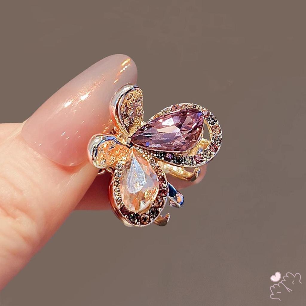 Kẹp Tóc Barrettes Màu Hồng Bướm, Phù Hợp Sử Dụng Hàng Ngày Cho Phụ Nữ và Trẻ Em
