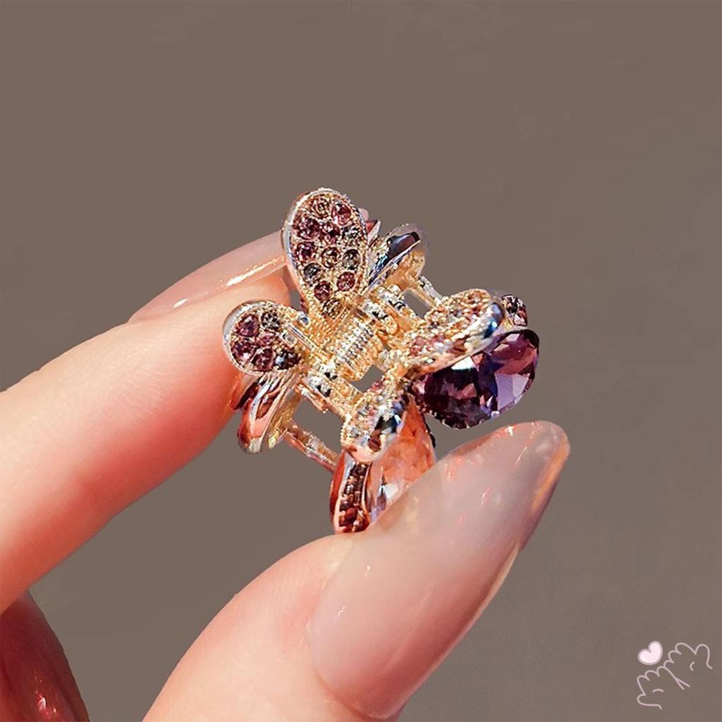 Kẹp Tóc Barrettes Màu Hồng Bướm, Phù Hợp Sử Dụng Hàng Ngày Cho Phụ Nữ và Trẻ Em