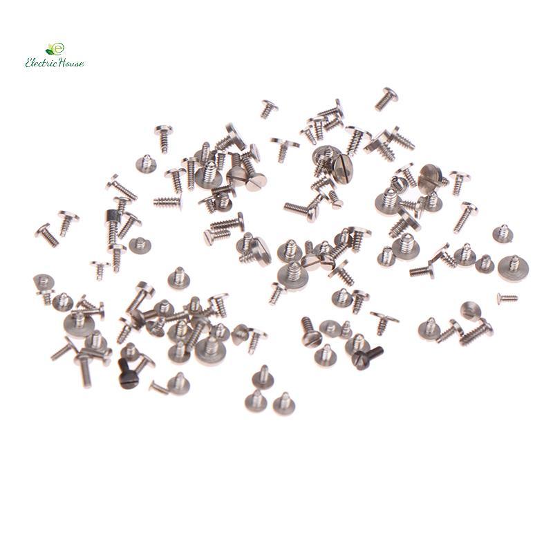 [Nhà Điện] 100 Chiếc Vít Đồng Hồ Đa Kích Thước Hỗn Hợp Chính Xác Nhỏ Vít Chuyển Động Dụng Cụ Sửa Chữa Một Phần Cho Đồng Hồ Máy Tính mới