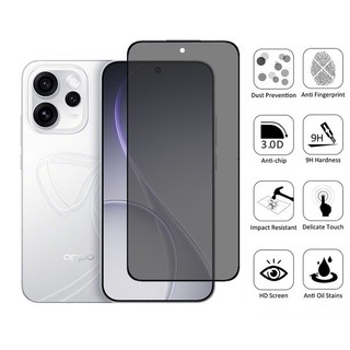 Kính cường lực chống nhìn trộm 2 trong 1 OPPO Reno 15 Pro Bảo vệ màn hình riêng tư cho OPPO Reno 15 15F 14F 14 13 12 11 F 13F 12F 11F 5G Có màng máy ảnh ống kính
