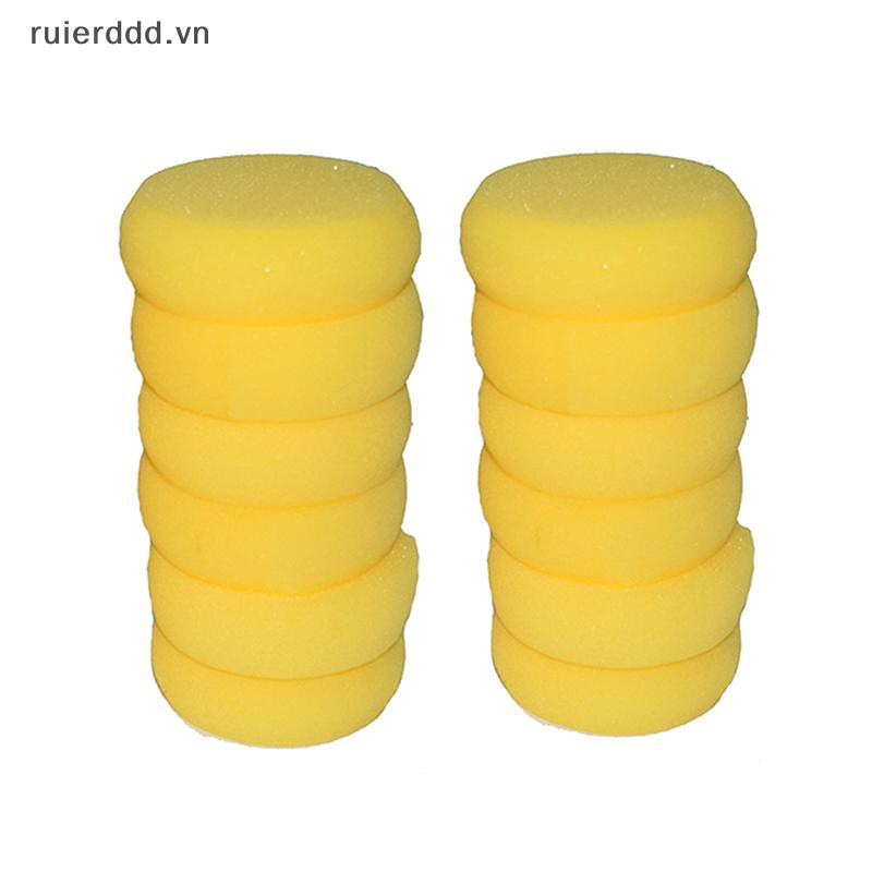 # ruierdd # 10 / 20 Chiếc Bọt Biển Gốm Hình Tròn Ném Bọt Hấp Thụ Nước Gốm Điêu Khắc Đất Sét Bọt Làm Sạch Đất Sét Dụng Cụ Vẽ Tranh.