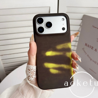 Thay đổi màu sắc nhạy cảm nhiệt thích hợp cho vỏ điện thoại Apple 17promax iPhone 16 pro vỏ cứng bán bọc 15 / 14 / 13 / 12 / 11 Ốp sáng tạo sang trọng