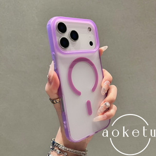 Ốp điện thoại từ tính viền 2 trong 1 siêu mỏng thích hợp cho iPhone 17 Pro Max mờ bán trong suốt 16 / 15 / 14 / 13 / 12 bao gồm tất cả vỏ silicon chống rơi