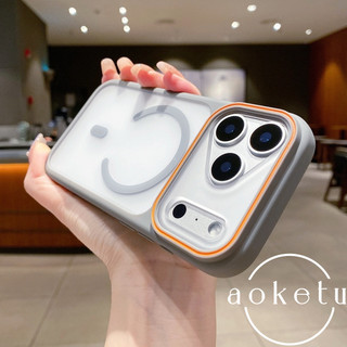 Ốp điện thoại từ tính da cửa sổ lớn chặn màu sắc phù hợp cho iPhone 17 / 16 / 15 / 14 / 13 / 12 bao gồm tất cả vỏ silicon mờ chống rơi