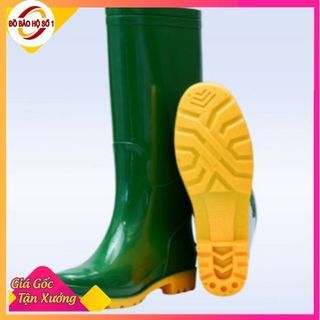 (Ủng Nữ ) Ủng lao động màu xanh Hoa San đế vàng cứng size 39-43, ủng nam 016 BĐ, ủng Hoa San