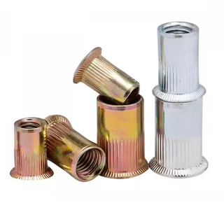 đai ốc rút, ecu rivet rút, tán rút các loại（mạ kẽm&mạ kẽm màu）  /Tán ecu rút Mạ kẽm size M3M4M5M6M8M10 【LXY-G1】