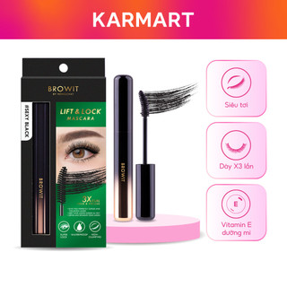 Mascara Browit Siêu Tơi Dày Gấp 3 Lần, Chất Đen Đậm Không Vón Cục  Lift & Lock Mascara Sexy Black