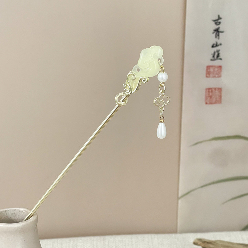 Phong Cách Trung Hoa Mới Phong Cách Cổ Đại Hanfu Mây Tốt Lành Ruyi Kẹp Tóc Phụ Kiện Tóc Nữ