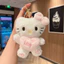 BH2 Sanrio Hello Kitty Plushie Trái Tim Tình Yêu Sang Trọng Móc Khóa Túi Dễ Thương Charm HB2