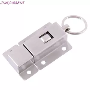 JUNYUE88US Phần cứng cửa lò xo Cửa bền có nút trượt Bu lông cửa