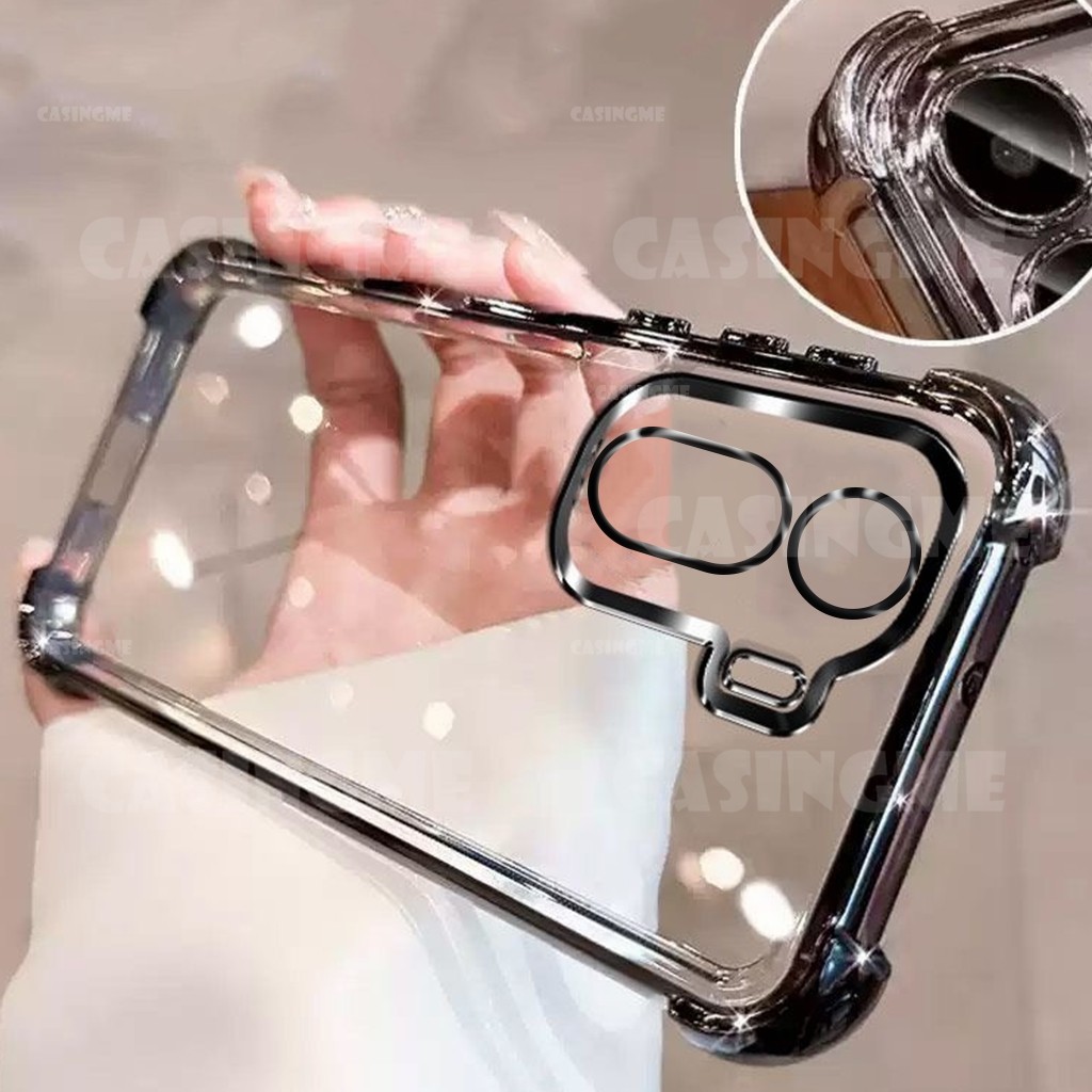 Vỏ bảo vệ ống kính mạ Redmi A7 Pro 2026 cho RedmiA7Pro Redmi A7 RedmiA7 Pro A7Pro 4G 5G 2026 Ốp điện thoại bảo vệ chống sốc góc bốn góc Ốp lưng chống sốc