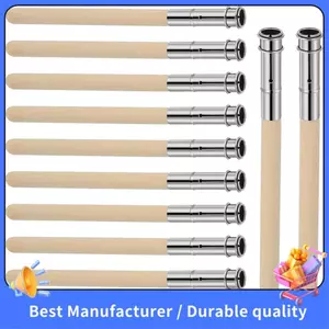 12 Chiếc Gỗ Bút Chì Bút Chì Mở Rộng Cho Nghệ Sĩ Có Tay Cầm Kim Loại Có Thể Điều Chỉnh Kéo Dài Bút Chì Kéo Than Giá Đỡ