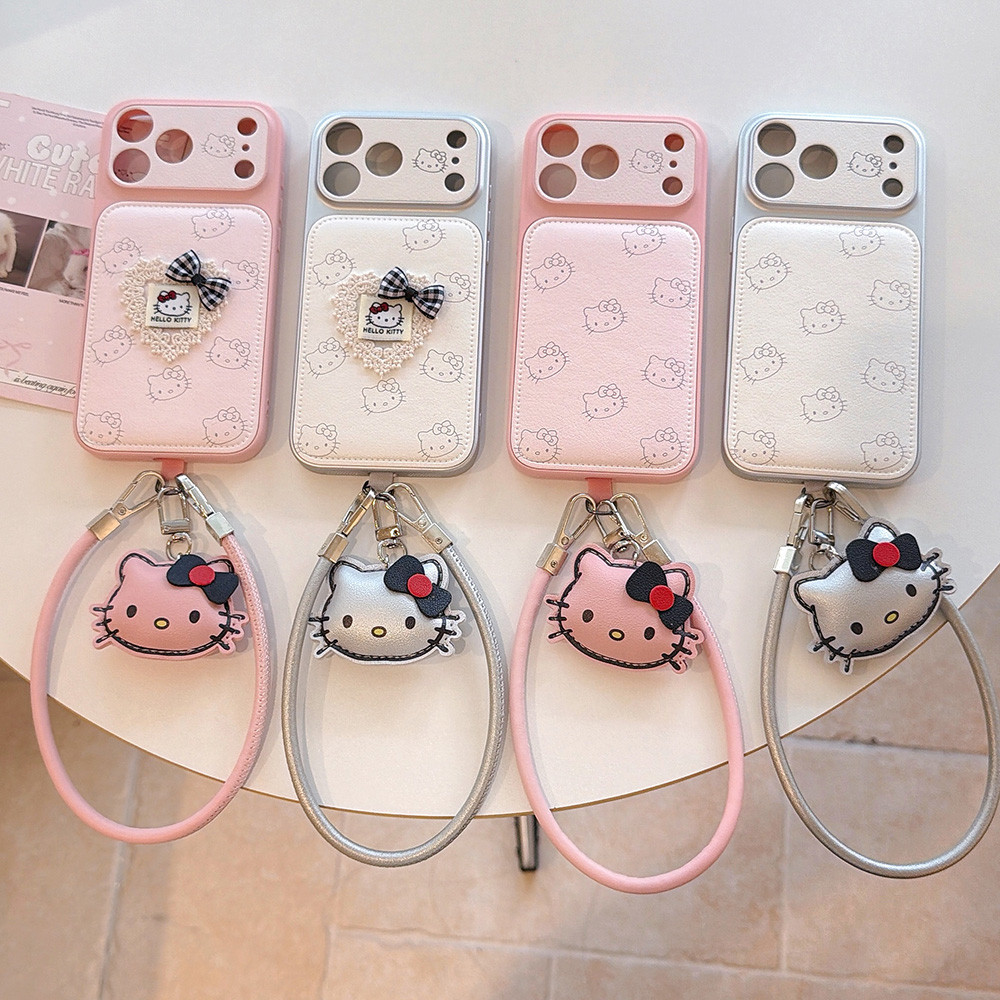 Cat Star Love Heart Móc khóa dây da cho điện thoại, dây đeo cổ tay đa năng