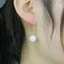 Bông Tai Chalcedony Mã Não Trắng Phong Cách Mới, Thích Hợp Thời Trang Cổ Điển