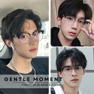 Kính đổi màu GENTLE MOMENT nam nữ chống tia UV chống ánh sáng xanh thời trang phong cách Clubmaster GMX159