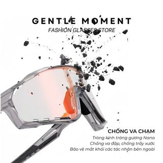 Kính chống bụi đổi màu ngày đêm GENTLE MOMENT chống tia UV giảm chói thể thao ngoài trời kính bảo hộ đạp xe GMF139
