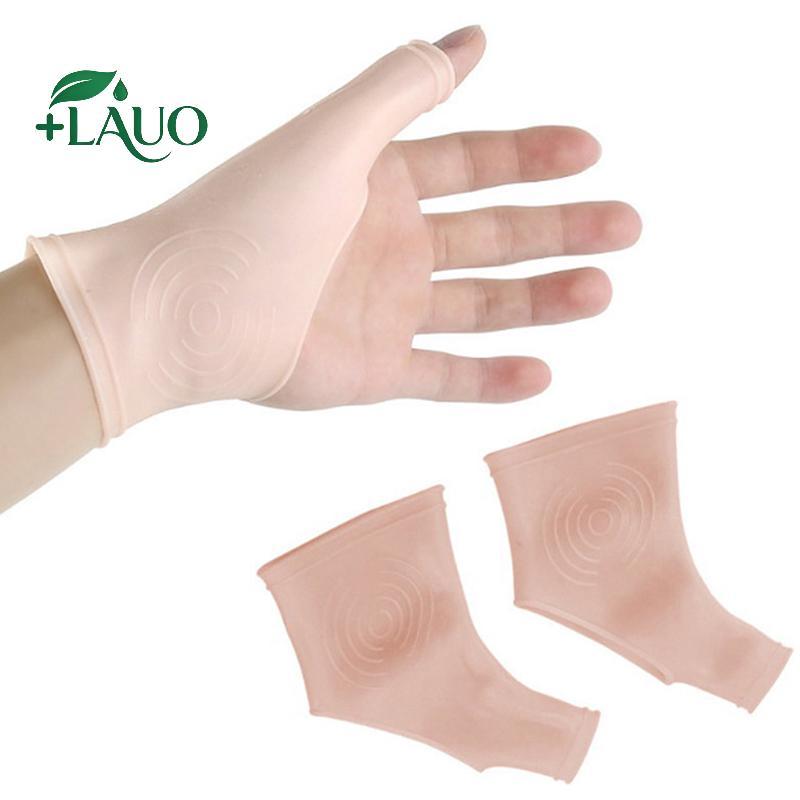 Springevenstar 2 Cái / 1 Cặp Gel Silicon Cổ Tay Ngón Tay Cái Hỗ Trợ Găng Tay Viêm Khớp Chỉnh Áp Suất Springevenstar