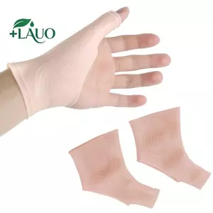 Springevenstar 2 Cái / 1 Cặp Gel Silicon Cổ Tay Ngón Tay Cái Hỗ Trợ Găng Tay Viêm Khớp Chỉnh Áp Suất Springevenstar
