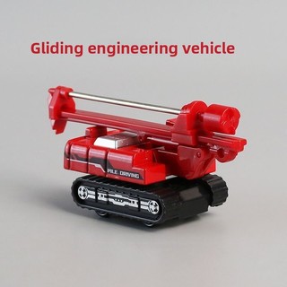 Hợp Kim Máy Đóng cọc Đồ Chơi Xe Trẻ Em Trượt Xe Mô Phỏng Xe Mini Mô Hình Bé Trai Bé Khoan Xe Mô Hình
