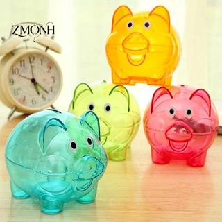 ZMONH Trong Suốt Lợn Đồ Chơi Quà Tặng Trẻ Em Tiền Xu Heo Đất Đạo Cụ Rõ Ràng Lợn Nhựa Heo Đất Đồng Xu Tiền Mặt Thu Thập Hộp Tiết Kiệm Không