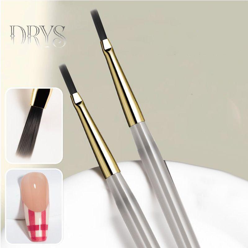 (TFT) Móng Tay Nghệ Thuật Tranh Bàn Chải Acrylic Đường Bút Sọc Lưới Hoa Bướm Vẽ Màu Nước Bàn Chải UV Gel DIY Thiết Kế Làm Móng Tay MỚI